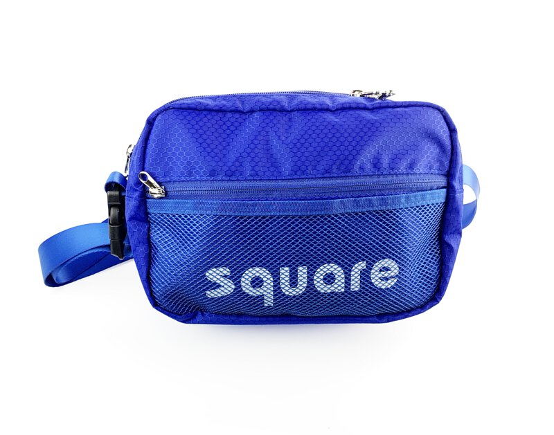 square CHEESE 4L shoulder bag blue_1