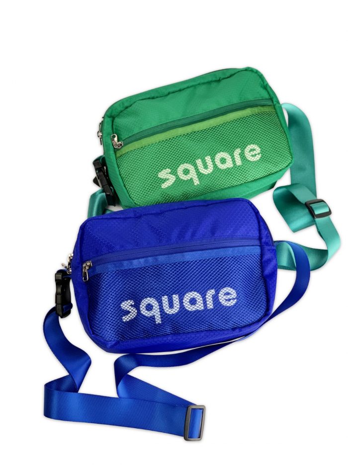 square CHEESE 4L shoulder bag blue_8